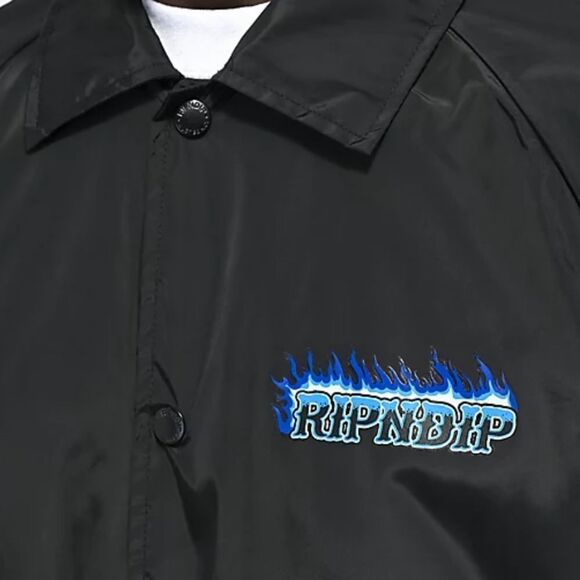 🔥Ripndip Hades Black Coaches Windbreaker Jacket! - Picture 8 of 16